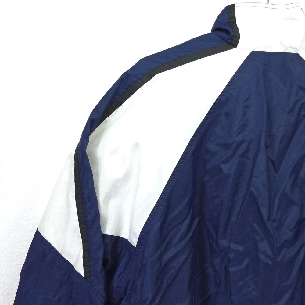 VTG Nike Track Jacket Men's XXL 2XL 90s Blue White Nylon Full‎ Zip Performance - Picture 15 of 16